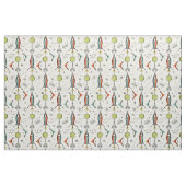 Atomküchenraketen - Grüne Monde Stoff (Fat Quarter (45,7 x 55,9 cm))
