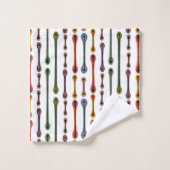 Atomlinien Badhandtuch Set (Waschlappen)