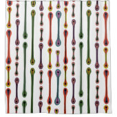 Atomlinien Duschvorhang (Vorderseite)