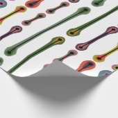 Atomlinien Geschenkpapier (Ecke)