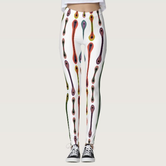 Atomlinien Leggings (Vorderseite)