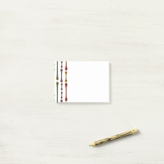 Atomlinien Post-it Klebezettel (Auf Schreibtisch)