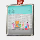 Atommalm Springs Stewardess Keramik Ornament (Links)