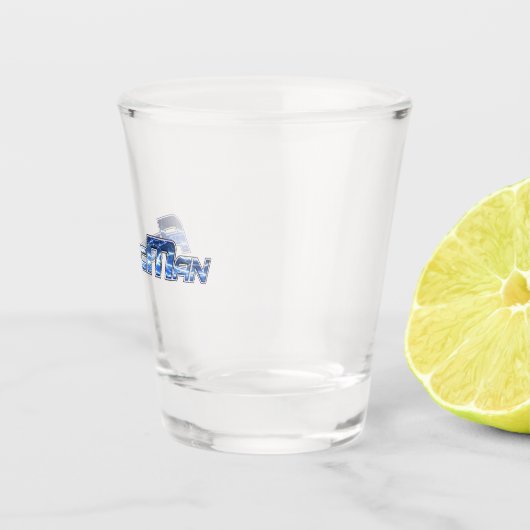 Atomman-Schussglas Schnapsglas (Rechts)