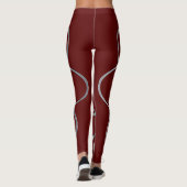 Atommaroon-Leggings Leggings (Rückseite)