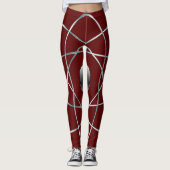 Atommaroon-Leggings Leggings (Vorderseite)