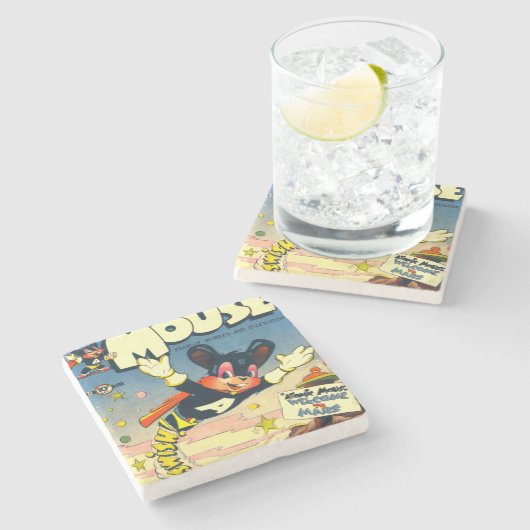 Atommäuse Nr. 1 Steinuntersetzer (Seitenansicht)