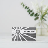 Atommeiler - gebürstete Metallgewebe Visitenkarte (Stehend Vorderseite)