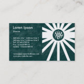 Atommeiler - Grüne Erdtextur Visitenkarte (Rückseite)