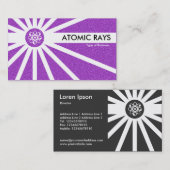 Atommeiler - Lila Textur Visitenkarte (Vorne/Hinten)