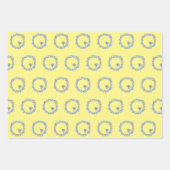 Atommoleküle Partikel Peace Atom Pattern Geschenkpapier Set (Vorderseite)