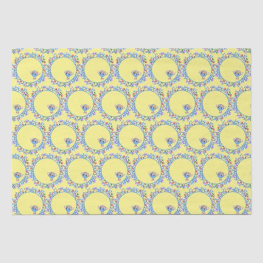Atommoleküle Partikel Peace Atom Pattern Seidenpapier (Vorderseite)