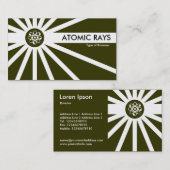 Atommüll - Dunkelofengrün Visitenkarte (Vorne/Hinten)