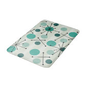 Atommunkte und Sternexplosionen Aquamarine Badematte (Schrägansicht)