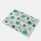 Atommunkte und Sternexplosionen Aquamarine Fußmatte (Schrägansicht)