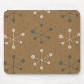 Atommuster in braunem Mousepad (Vorne)