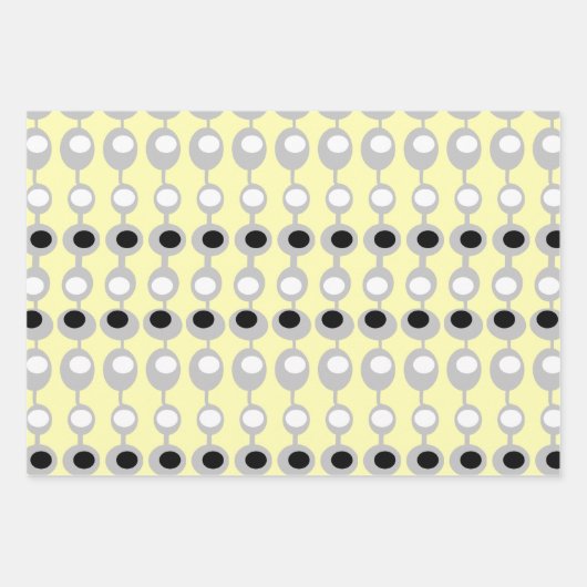 Atommustern aus der Mitte des Jahrhunderts Geschenkpapier Set (Vorderseite 2)