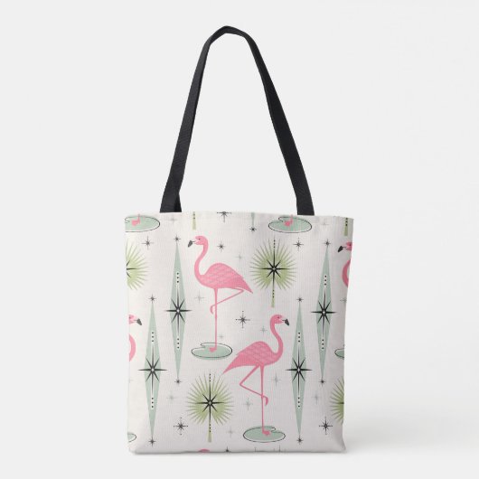 Atomoase mit rosa Flamingos Tasche (Rückseite)