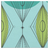 AtomOgee u. Sternexplosion-Baumwollgewebe Stoff (Nahaufnahme)