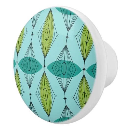 AtomOgee und Sternexplosion-Muster-Keramik-Griff Keramikknauf (Rechts)