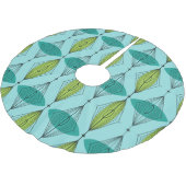 AtomOgee und Sternexplosion-Weihnachtsbaum-Rock Polyester Weihnachtsbaumdecke (Schrägansicht)