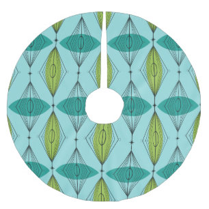 AtomOgee und Sternexplosion-Weihnachtsbaum-Rock Polyester Weihnachtsbaumdecke