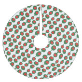 Atomolives Mitte des Jahrhunderts Muster Polyester Weihnachtsbaumdecke (Vorderseite)