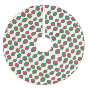 Atomolives Mitte des Jahrhunderts Muster Polyester Weihnachtsbaumdecke