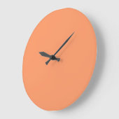 Atomorange (einfarbig) große wanduhr (Winkel)