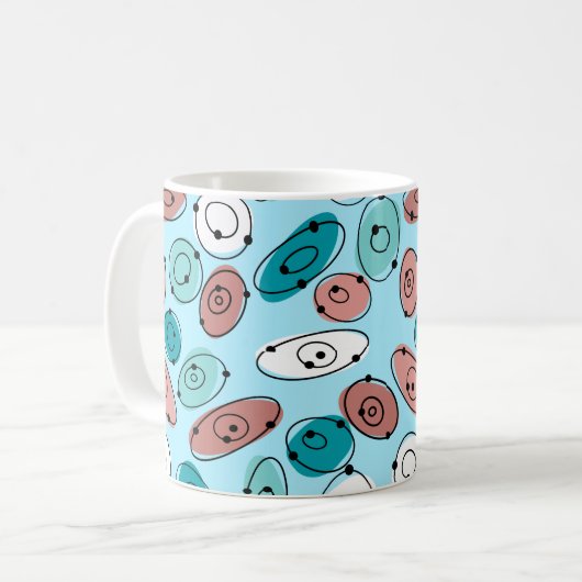 Atomovals Turquoise Kaffeetasse (Vorderseite Links)