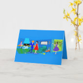 Atompalm Springs Cocktail Party Einladung (Gelbe Blume)