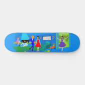 Atompalm Springs Cocktail Party Skateboard (Horizontal)