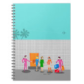 Atompalm Springs Spiral Foto Notebook Notizblock (Vorderseite)