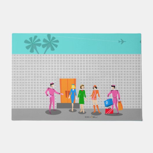 Atompalmensprings Stewardess Party Door Mat Fußmatte (Vorderseite)