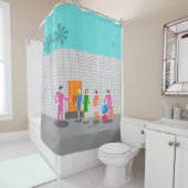 Atompalmsprings Stewardess Duschvorhang (Beispiel)