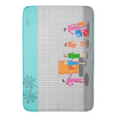Atompalmsprings Stewardess Party Bath Mat Badematte (Vorderseite Vertikal)