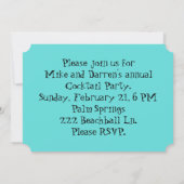 Atompalmsprings Stewardess-Party Einladung (Rückseite)