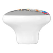 Atompalmsprings Stewardess Party Keramik Pull Keramikknauf (Seitenansicht)