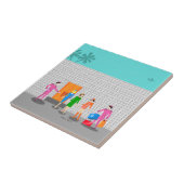 Atompalmsprings Stewardess Party Keramik Tile Fliese (Seite)