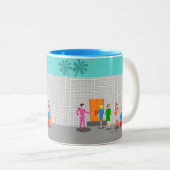 Atompalmsprings Stewardess Party Tasse (VorderseiteRechts)