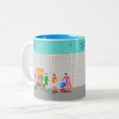 Atompalmsprings Stewardess Party Tasse (Vorderseite Links)