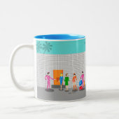 Atompalmsprings Stewardess Party Tasse (Links)
