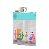 Atompalmsprings Stewardess Vinyl Wrapped Flask Flachmann (Links)