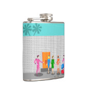 Atompalmsprings Stewardess Vinyl Wrapped Flask Flachmann (Rechts)