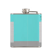 Atompalmsprings Stewardess Vinyl Wrapped Flask Flachmann (Rückseite)