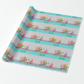 Atompalmsprings Stewardess Wrapping Paper Geschenkpapier (Ungerollt)