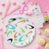 Atompapier-Teller aus der Mitte des Jahrhunderts Pappteller (Party)