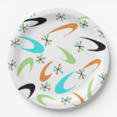 Atompapier-Teller aus der Mitte des Jahrhunderts Pappteller (Vorderseite)