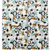 Atompfeile | Modernes Mittelalter Duschvorhang (Vorderseite)