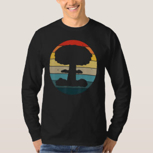 Atompilzwolke Nuklear Vintage Sonne Retro Bombe Nu T-Shirt